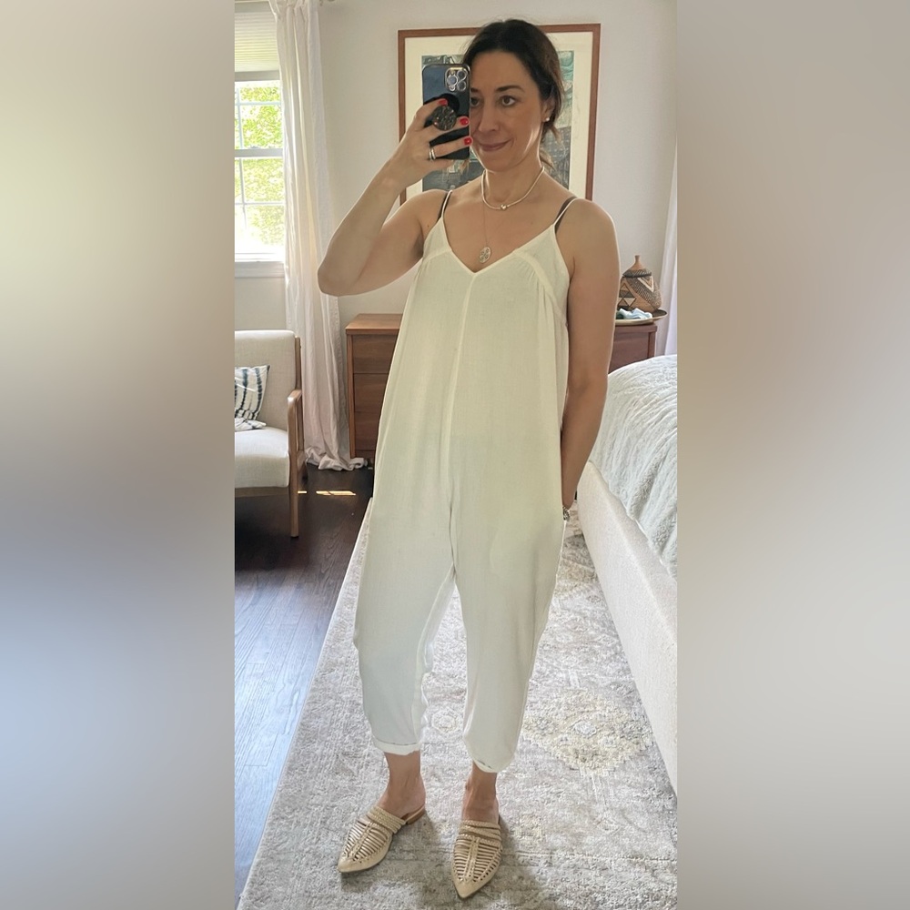 Hatch Plage Georgie Jumpsuit In White
